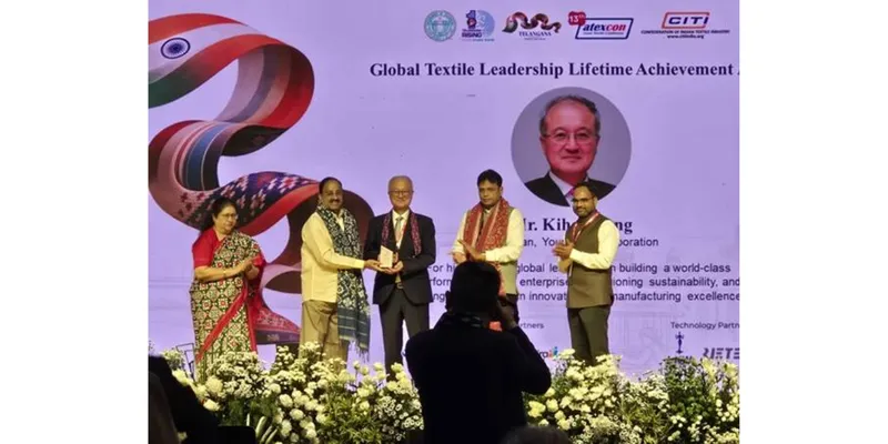 Sung Ki-hak Honoured with Lifetime Achievement Award for Global Textile Leadership in India
